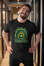 Load image into Gallery viewer, Lucky To Be A 4th Grade Teacher Shirt, Fourth Grade Teacher Shirt, Fourth Grade Team Squad
