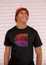 Load image into Gallery viewer, Bump Set Spike Repeat Shirt, Girl Volleyball Shirt, Volleyball Addict Shirt, Volleyball Squad Shirt
