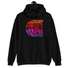 Load image into Gallery viewer, Bump Set Spike Repeat Shirt, Girl Volleyball Shirt, Volleyball Addict Shirt, Volleyball Squad Shirt
