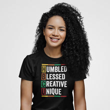 Load image into Gallery viewer, HBCU Shirt, Humbled Blessed Creative Unique Shirt, Black Lives Matter Shirt, Black History Month Shirt
