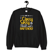 Load image into Gallery viewer, I Am A Classy Sassy And A Bit Smart Assy Bartender Shirt, Professional Bartender Gift, Barman Shirt
