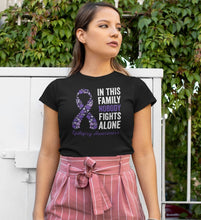 Load image into Gallery viewer, Epilepsy In This Family Nobody Fights Alone Shirt, Epilepsy Mom Shirt, Epilepsy Awareness Shirt
