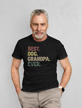 Load image into Gallery viewer, Best Dog Grandpa Ever Shirt, Dog Grandpa Shirt, Retro Dog Grandfather, Dog Owner Shirt
