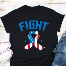 Load image into Gallery viewer, Colorectal Cancer Shirt, Colon Cancer Shirt, Blue Ribbon Awareness Shirt, Colon Cancer Warrior Shirt

