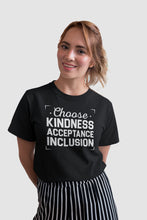 Load image into Gallery viewer, Choose Kindness Acceptance Inclusion Shirt, Diversely Human Shirt, Human Rights Shirt
