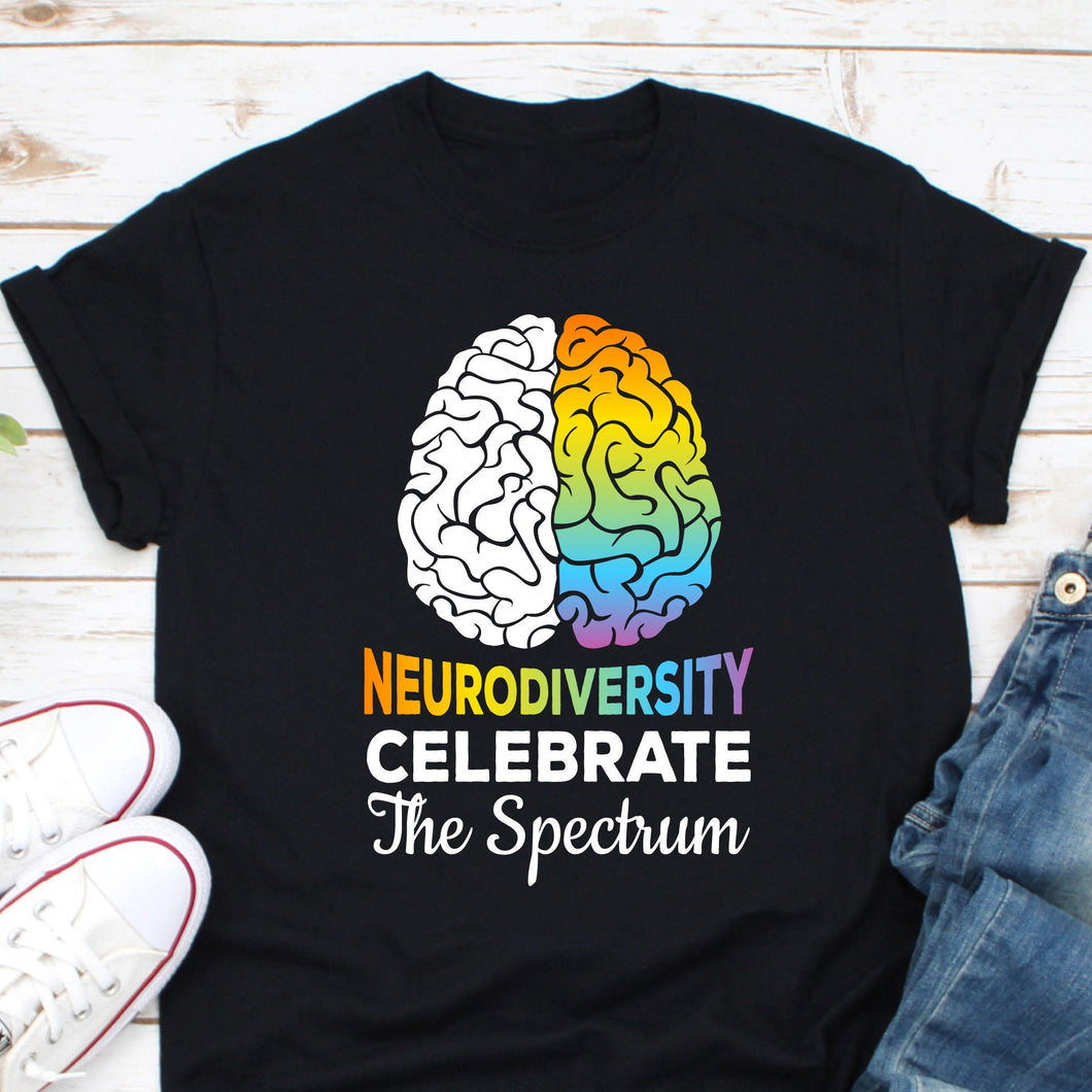 Neurodiversity Celebrate The Spectrum Shirt, Autism Spectrum Shirt, Autism Support Shirt