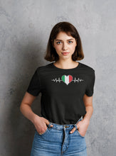 Load image into Gallery viewer, Italia Shirt, Italy Heart Flag Shirt, Italian Flag Shirt, Italian Shirt, Italia Republic Tee
