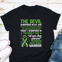 Load image into Gallery viewer, I Am The Storm Traumatic Brain Injury Warrior Shirt, TBI Awareness Shirt, Green Ribbon Shirt
