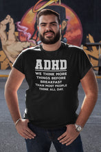 Load image into Gallery viewer, ADHD We Think More Things Before Breakfast Than Most People Think All Day Shirt, Adhd Support Shirt
