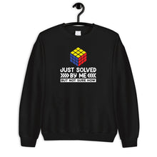Load image into Gallery viewer, Just Solved By Me But Not Sure How Shirt, Rubik Competition, Rubik Cube Gift, Speed Cubing Shirt
