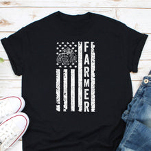 Load image into Gallery viewer, Farmer American Flag Shirt, Farming USA Gift, Farmer American Pride Shirt, Farmer Definition Shirt
