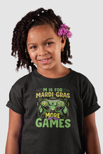 Load image into Gallery viewer, M Is For More Games Shirt, Mardi Gras Video Game Shirt, Gaming Mardi Gras, Gamer Mardi Gas
