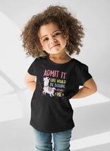 Load image into Gallery viewer, Admit It Life Would Be Boring Without Me Shirt, Llama Lovers Shirt, Llama Birthday Shirt, Llama Party Shirt
