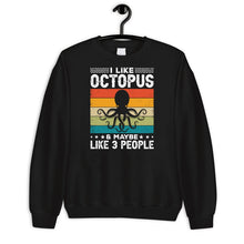 Load image into Gallery viewer, I Like octopus And Maybe Like 3 People Shirt Kids, Octopus Lover Shirt, Octopus Shirt, Retro Octopus
