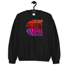 Load image into Gallery viewer, Bump Set Spike Repeat Shirt, Girl Volleyball Shirt, Volleyball Addict Shirt, Volleyball Squad Shirt
