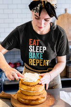 Load image into Gallery viewer, Eat Sleep Bake Repeat Shirt, Funny Cooking Baking Shirt, Baker Shirts, Cake Maker Shirt, Baker Chef Shirt
