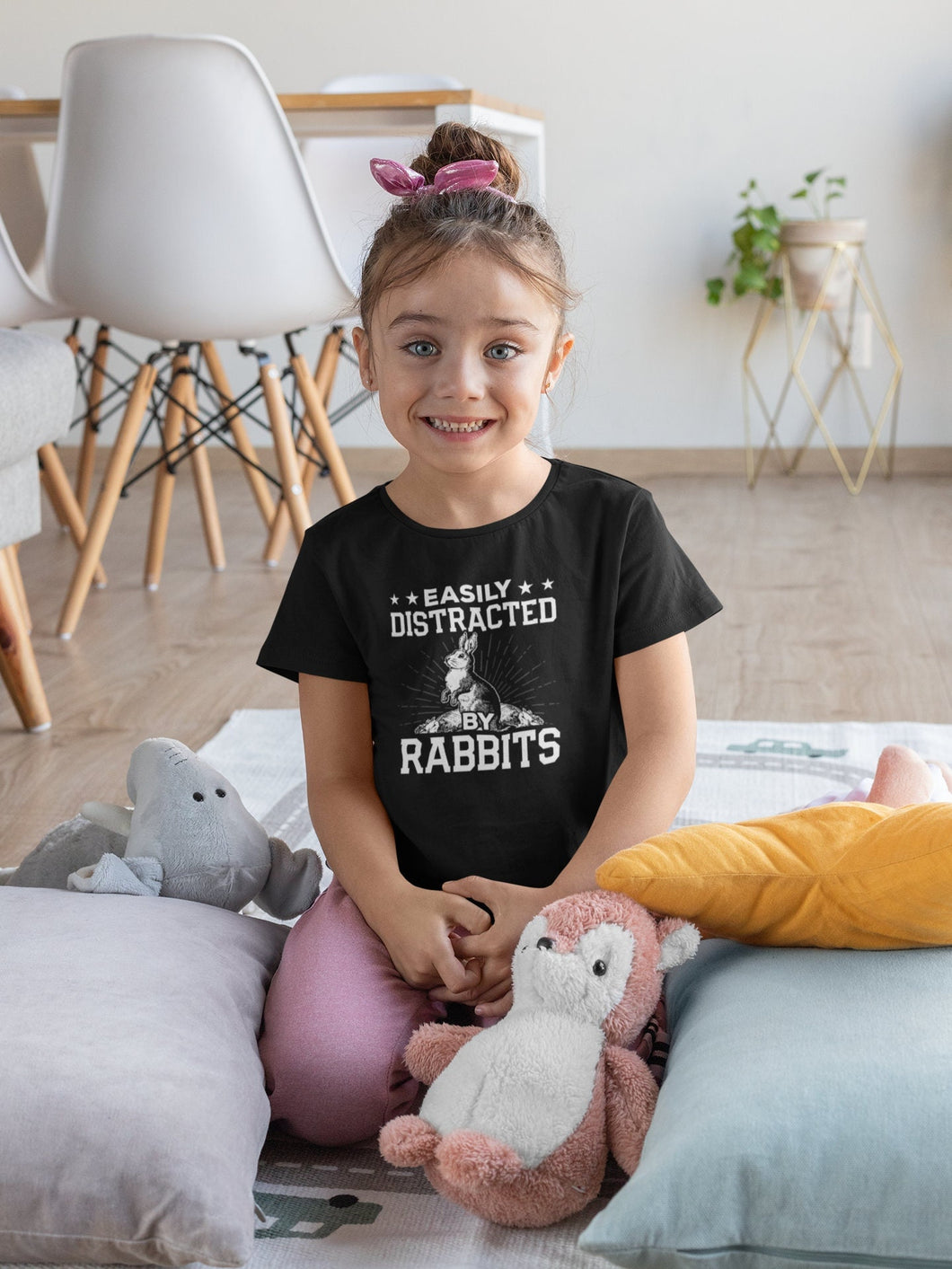 Easily Distracted By Rabbits, Rabbit Owner Shirt, Rabbit Mom Shirt, Rabbit Lover Shirt, Rabbit Pet Shirt