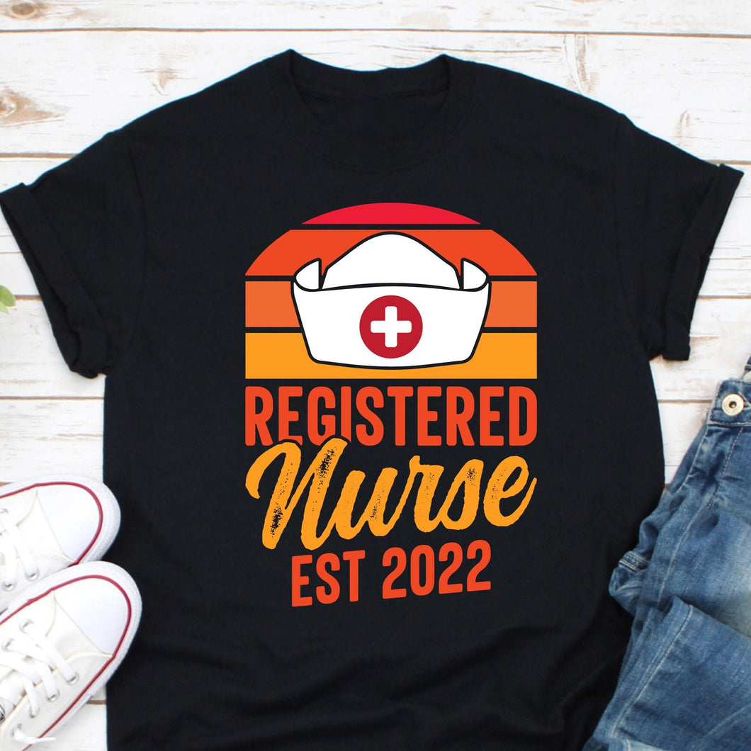 Registered Nurse Est 2022 Shirt, Nurse Stethoscope Shirt, Nurse Life Shirt, Nursing School Shirt