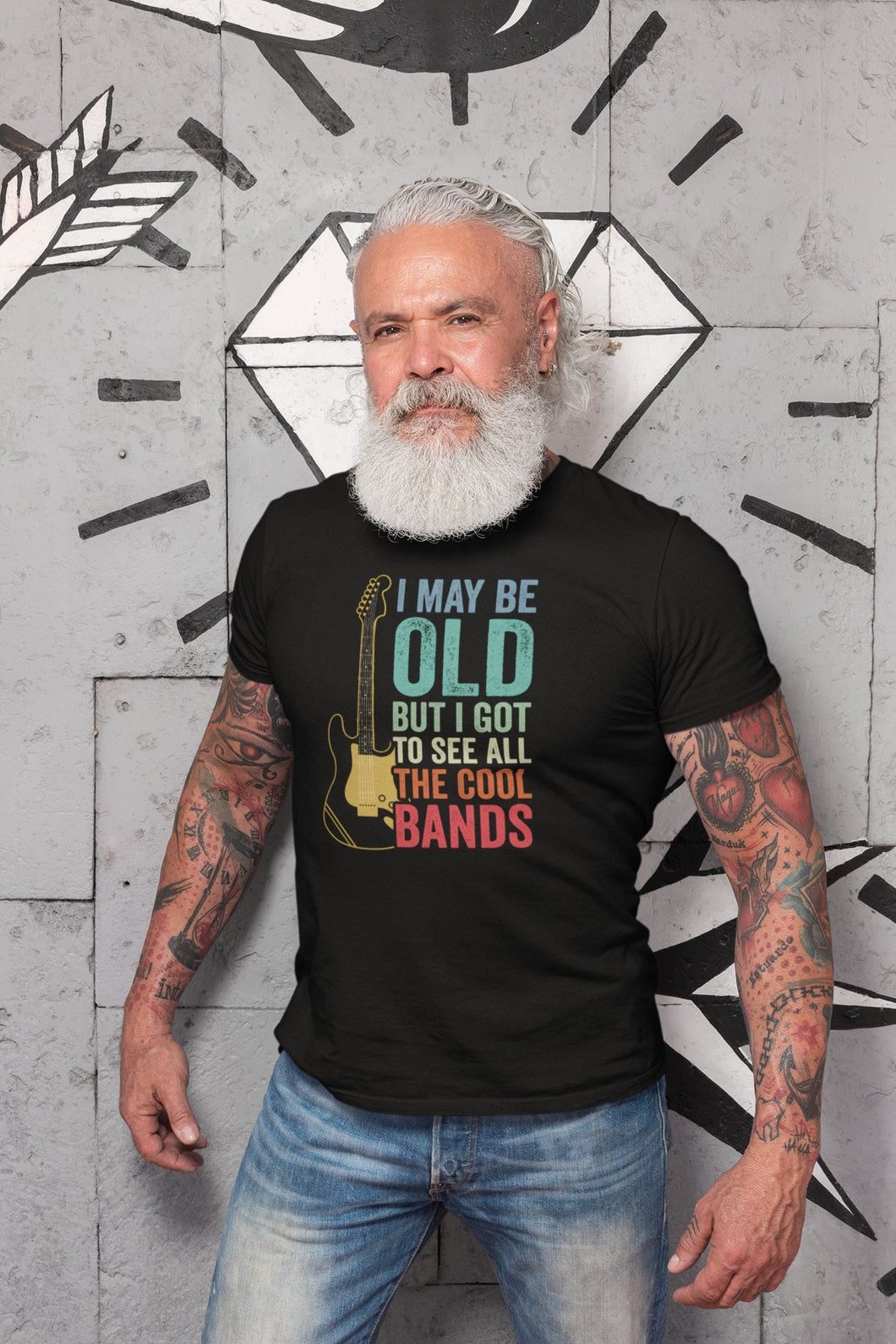 I May Be Old Got To See All The Cool Band Shirt, Rocker Shirt, Music Lover Shirt, Classic Lover Dad