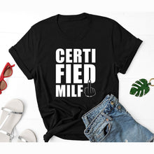 Load image into Gallery viewer, Certified MILF Shirt, Funny Baby Shower Shirt, New Mom Shirt, Baby Shower Gift, Future Mom Shirt
