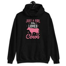 Load image into Gallery viewer, Just A Girl Who Loves Cows Shirt, Cow Heifer Shirt, Cow Lover Shirt, Heifer Lover Shirt
