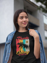 Load image into Gallery viewer, Florida Is Calling I Must Go Shirt, Florida Shirt, Florida Vacation Shirt, Florida State Shirt, Florida Beach Shirt
