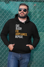 Load image into Gallery viewer, Eat Sleep Fix Airplane Repeat Shirt, Airplane Mechanic Shirt, Plane Mechanic Shirt, Aircraft Mechanic Shirt
