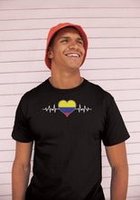 Load image into Gallery viewer, Colombia Heart Flag Shirt, Colombian Shirt, Colombia Proud Shirt, Colombia Travel Shirt, Camiseta De Colombia
