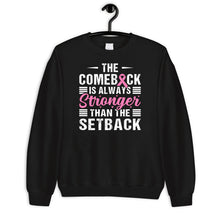 Load image into Gallery viewer, Breast Cancer Awareness Shirt, The Comeback Is Always Stronger Than Setback Shirt
