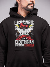 Load image into Gallery viewer, Electrasaurus Rex Shirt, Electrician Shirt, Electrician Dinosaur Shirt, Electrical Engineer Tee
