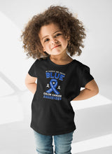Load image into Gallery viewer, In March We Wear Blue Shirt, Colon Cancer Awareness Shirt, Colon Cancer Ribbon Shirt, Colon Cancer Warrior Shirt
