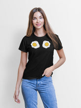 Load image into Gallery viewer, Egg Bra Shirt, Summer Season Shirt, Egg Summer Shirt, Fried Egg Shirt, No Bra Club Shirt
