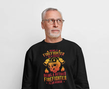 Load image into Gallery viewer, Firefighter Christmas Being A Retired Firefighter Is An Honor Shirt, Retired Firefighter, Fire Truck Shirt
