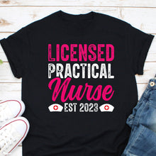 Load image into Gallery viewer, Licensed Practical Nurse Est 2023 Shirt, LPN Shirt, LPN Crew Shirt, Nurse Life
