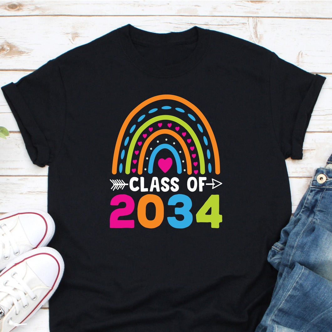 Class Of 2034 Shirt, Gift For Graduate, 2034 Graduate Shirt, High School Senior Shirt