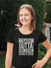 Load image into Gallery viewer, Straight Outta High School Class Of 2033 Shirt, Senior 2033 Shirt, 2033 Graduation Shirt
