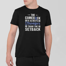 Load image into Gallery viewer, Colon Cancer Shirt, The Comeback Is Always Stronger Than The Setback Shirt, Colorectal Cancer Tee
