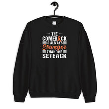 Load image into Gallery viewer, Kidney Cancer Shirt, The Comeback Is Always Stronger Than The Setback Shirt, Renal Cancer Shirt, Orange Ribbon Shirt
