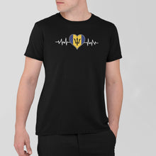 Load image into Gallery viewer, Barbados Heart Flag Shirt, Barbados Shirt, Barbadian Shirt, Barbados Heart Shirt, Barbadian Pride Shirt
