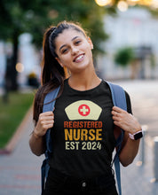 Load image into Gallery viewer, Registered Nurse Est 2024 Shirt, Nurse Shirt, Nurse Week Shirt, Nurse Life Shirt, Nurse Strong Shirt
