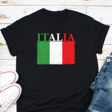 Load image into Gallery viewer, Italia Flag Emblem Shirt, Italy Flag Shirt, Italian Pride Shirt, Italy Souvenir Shirt, Proud Italian Shirt
