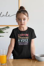 Load image into Gallery viewer, Everyone Deserves A Voice Shirt, Speech Language Pathologist Shirt, SLP Therapy Shirt, SLP Shirt
