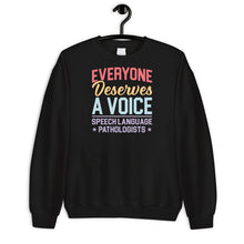 Load image into Gallery viewer, Everyone Deserves A Voice Shirt, Speech Language Pathologist Shirt, SLP Therapy Shirt, SLP Shirt
