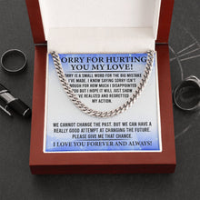 Load image into Gallery viewer, Sorry For Hurting You My Love Necklace, Sorry Gift For My Love, Sorry Necklace Gift For My Husband
