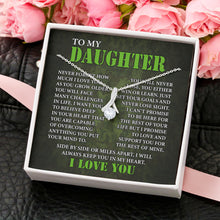 Load image into Gallery viewer, To My Daughter I Love You Necklace, To Daughter From Dad, Birthday Gift For Daughter, Necklace For Daughter
