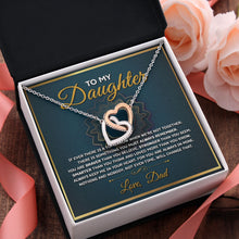 Load image into Gallery viewer, To My Daughter Love Dad, To Our Daughter Necklace, Daughter Gift, Pendant Necklace Daughter Gift
