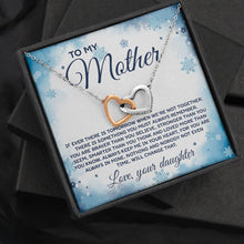 Load image into Gallery viewer, To My Mother Necklace, Interlocking Heart For Mother, Mom Appreciation Gift, From Daughter To Mom
