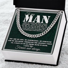 Load image into Gallery viewer, To My Man Necklace, Promise Necklace For Him, Anniversary Gift For Man, To My Boyfriend Necklace
