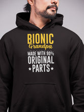 Load image into Gallery viewer, Bionic Grandpa Made With 90% Original Parts Shirt, Bionic Replacement Shirt, Hip Surgery Recovery Shirt
