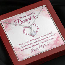 Load image into Gallery viewer, To My Daughter Love Mom, To Our Daughter Necklace, Daughter Gift, Pendant Necklace Daughter Gift
